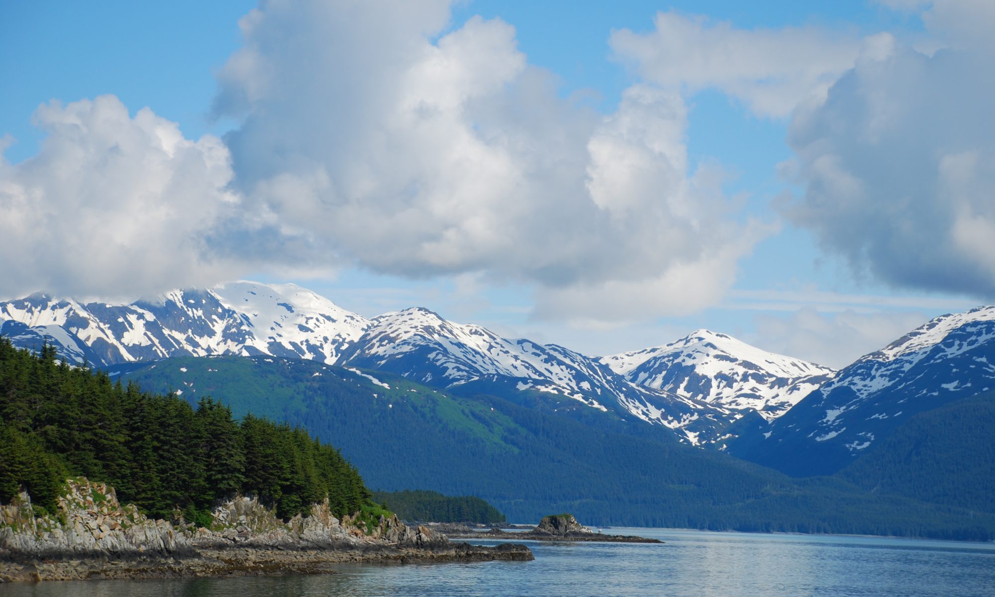Picture of mountains and a lake in the Tongass National Forest